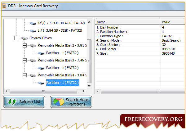 Free memory card file undelete program