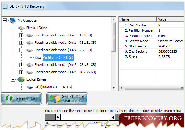 NTFS data recovery software
