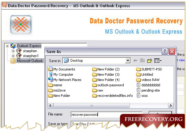 Outlook password retrieval program