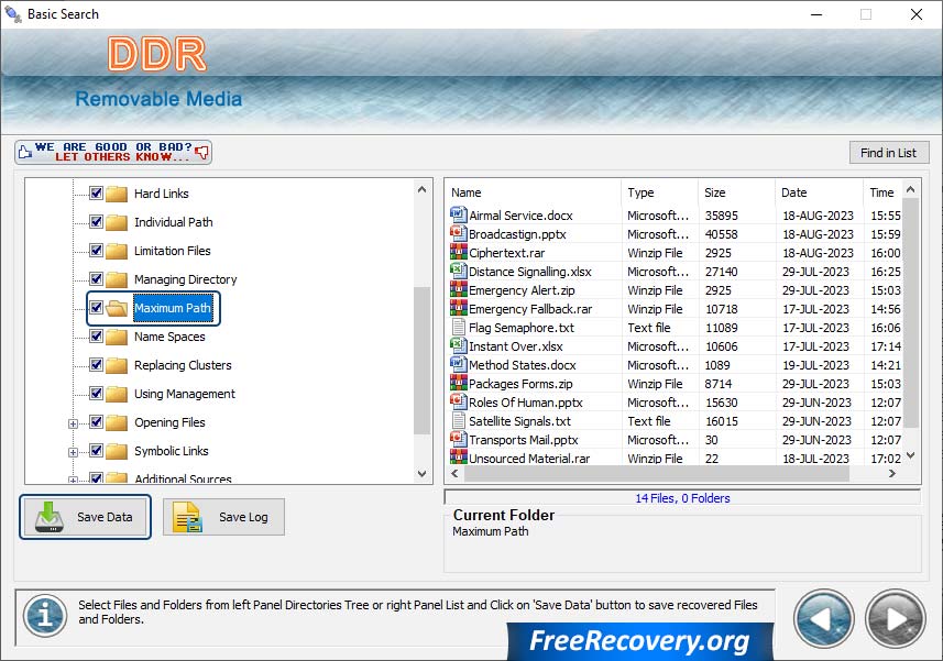 Save Recovered Data