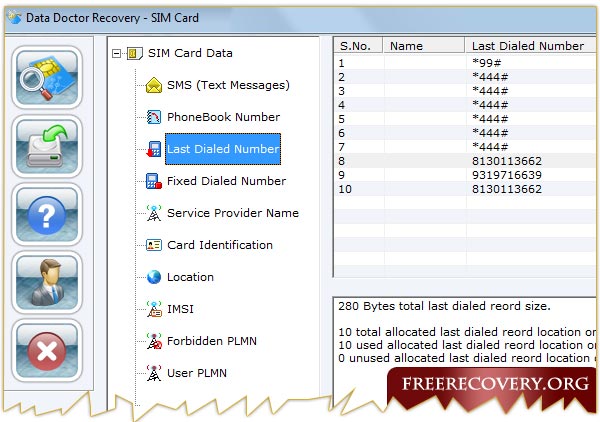 Sim card data recovery software
